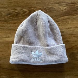 adidas light purple beanie